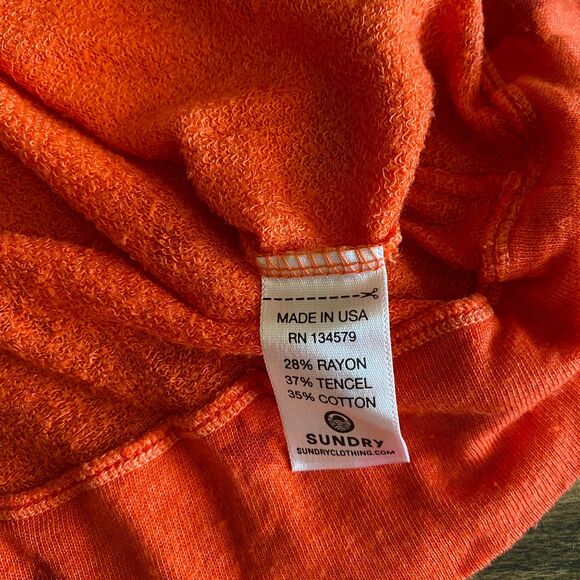 Sundry Orange Star Sweater Women's 3/Large - Picture 9 of 12